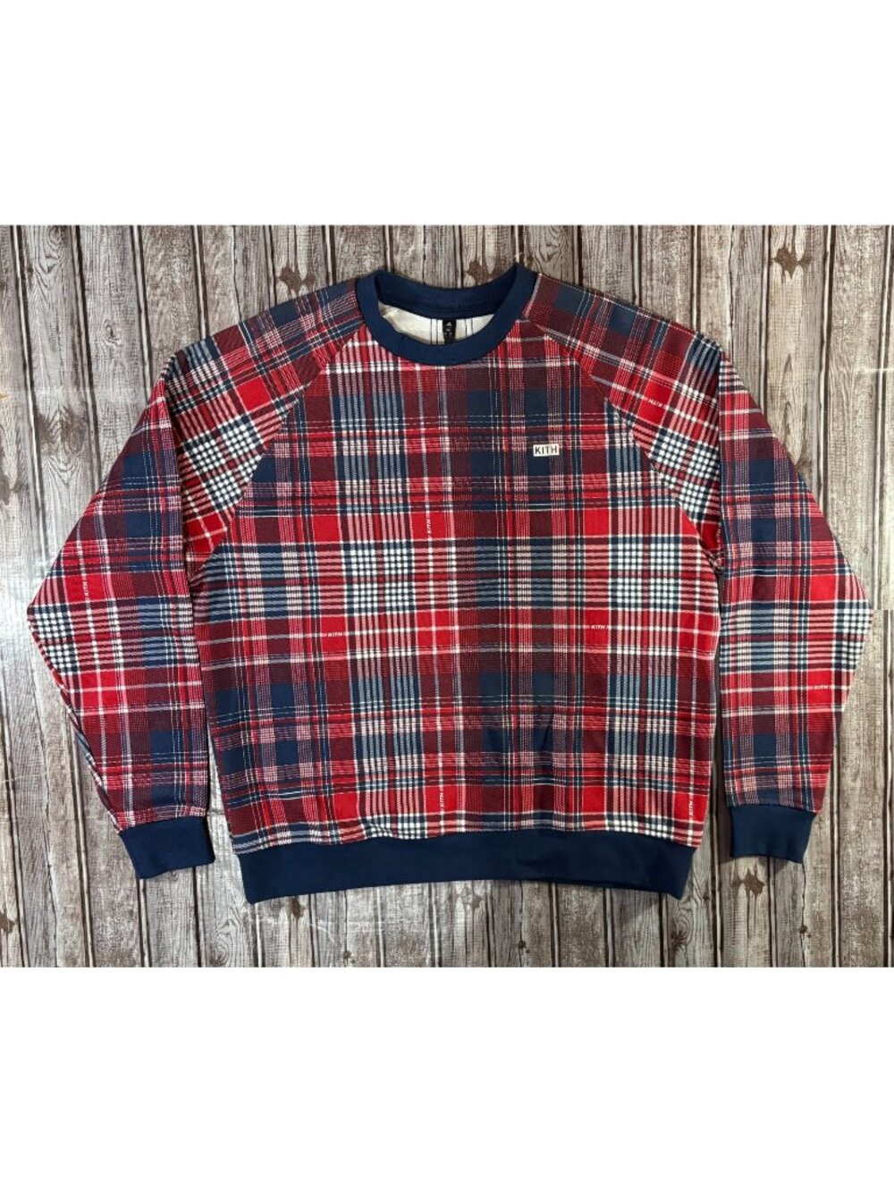Kith x Adidas Terrex Crewneck Sweater size L color red blue NWT